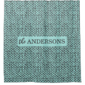 Personalized Knit Pattern Shower Curtain Douchegordijn (Voorkant)