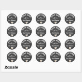 Personalized Kraft Handmade With Love Classic Roun Ronde Sticker (Vel)