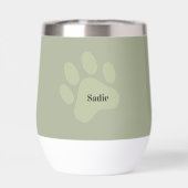 Personalized Labrador Wine Tumbler  Currently Busy (Achterkant)