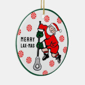 Personalized Lacrosse Collectible Keramisch Ornament (Rechts)