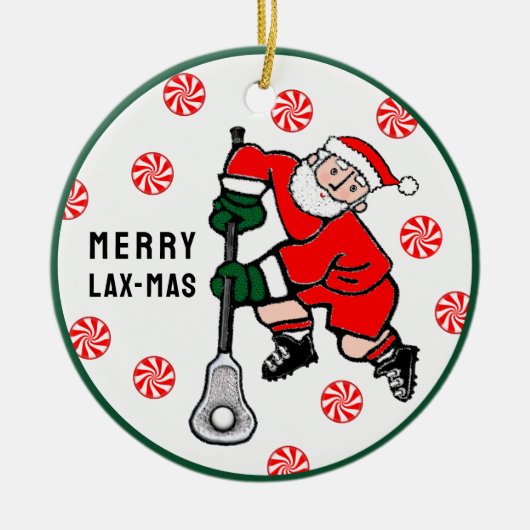 Personalized Lacrosse Collectible Keramisch Ornament (Voorkant)