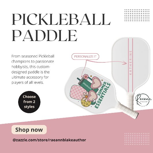 Personalized Ladies' Summer Essentials  Pickleball Paddle