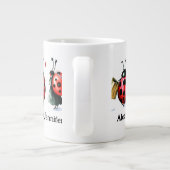Personalized Ladybug Couple Mug Grote Koffiekop (Achterkant)