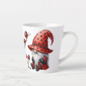Personalized Ladybug Gnomes Latte Mug Latte Mok (Rechts)