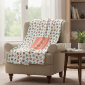 Personalized Ladybug Throw Blanket Fleece Deken