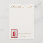 Personalized Lamp of Love Flat Note Card Kaart (Voorkant)