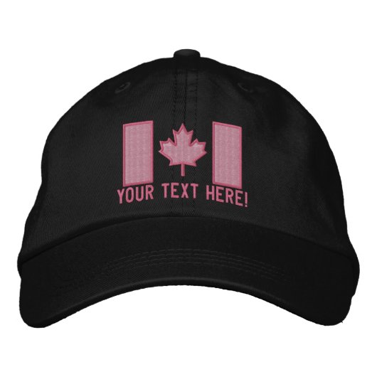 Personalized Large Canadian Flag Embroidery Pet (Voorkant)