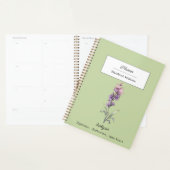 Personalized Larkspur Flower Birth Month Floral  Planner (Display)