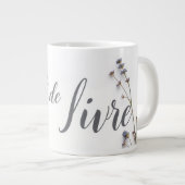 Personalized L'Art de Vivre Slow Living Aesthetic Grote Koffiekop (Voorkant rechts)