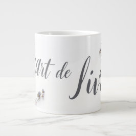 Personalized L'Art de Vivre Slow Living Aesthetic Grote Koffiekop