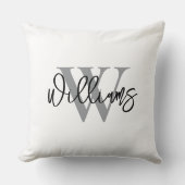 Personalized Last Name Wedding Throw Pillow Kussen (Voorkant)