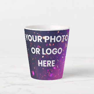 “Personalized Latte Mug – Add Your Photo or Logo” Mok