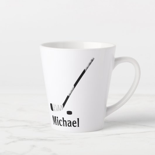 PERSONALIZED LATTEKOP VOOR HOCKEYSPELER LATTE MOK (Rechts)