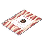 Personalized Lavender and Yellow Wave Patterned  Notitieboek (Linkerzijde)