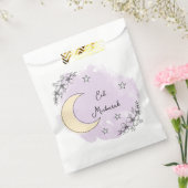 Personalized Lavender Eid Mubarak Favor Bag Bedankzakje (Gezegeld)