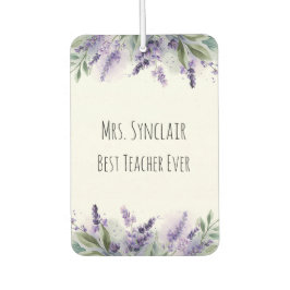 Personalized Lavender Flowers Teacher Appreciation Luchtverfrisser