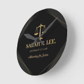 Personalized Lawyer Custom Name Ronde Klok (Hoek)
