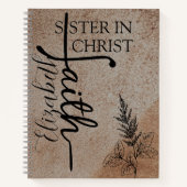 Personalized Leather Christian Journal for Her, Notitieboek (Voorkant)