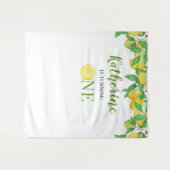 Personalized Lemon Birthday Wandkleed (Voorkant (horizontaal))