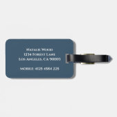 Personalized Lemon Luggage Tag  Bagagelabel (Achterkant horizontaal)