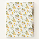 Personalized Lemon Pattern Recipe Book Notitieboek (Achterkant)