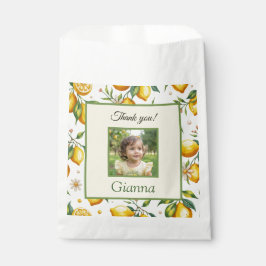 Personalized Lemon Photo Birthday Party Thank You Bedankzakje