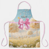 Personalized Lemon Pink Meadow Candy Dreamscape Schort (Voorkant)
