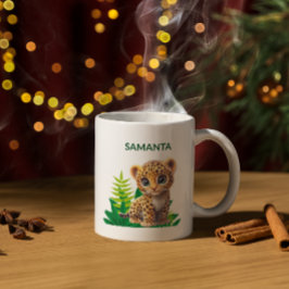 Personalized Leopard Mug Koffiemok