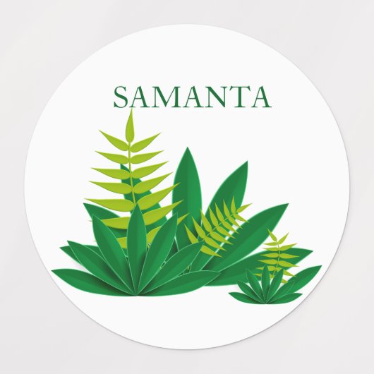 Personalized Leopard Waterproof Labels  (Design 2)