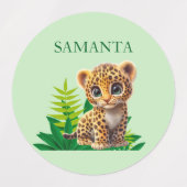 Personalized Leopard Waterproof Labels  (Design 1)