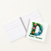 Personalized Letter D Notitieboek (Binnen)