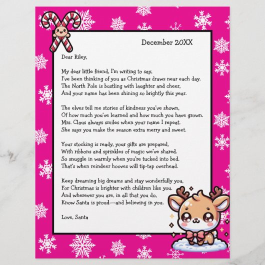 Personalized Letter from Santa for Children (Voorkant)