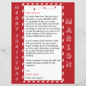 Personalized Letter From Santa For Kids (Voorkant)