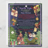 Personalized Letter from Santa I Purple Night Sky (Voorkant)