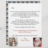 Personalized Letter From Santa Snowman (Voorkant / Achterkant)