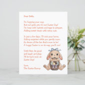 Personalized Letter & from the Easter Bunny (Staand voorkant)