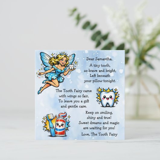 Personalized Letter from the Tooth Fairy (Staand voorkant)