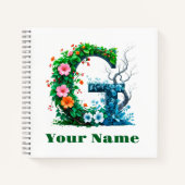 Personalized Letter G Notitieboek (Voorkant)