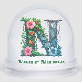 Personalized Letter N Sneeuwbol (Voorkant)