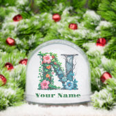 Personalized Letter N Sneeuwbol (Kerstmis)