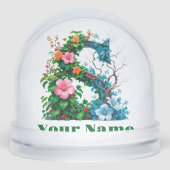 Personalized Letter S Sneeuwbol (Voorkant)