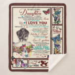 Personalized Letter To My Loving Daughter Sherpa Deken<br><div class="desc">Personalized Letter To My Loving Daughter</div>