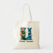 Personalized Letter U Tote Bag (Voorkant)