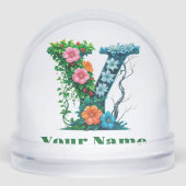 Personalized Letter Y Sneeuwbol (Voorkant)