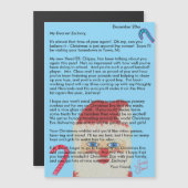 Personalized Letters from Santa Blue Child's Name (Voorkant / Achterkant)