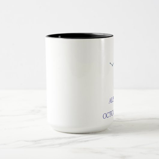 Personalized Libra Constellation Mug - Custom Zodi Mok (Midden)