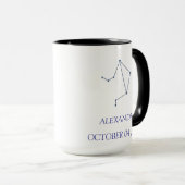 Personalized Libra Constellation Mug - Custom Zodi Mok (Voorkant rechts)
