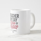 Personalized Libra Teacher Jumbo Mug Grote Koffiekop (Voorkant rechts)