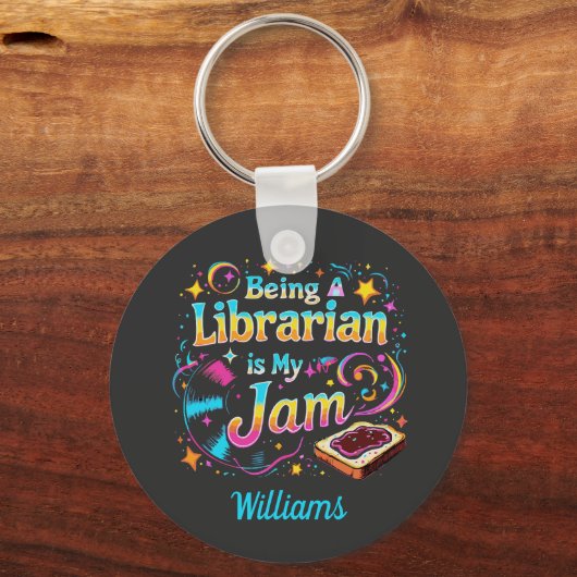 Personalized Librarian Gift Sleutelhanger (Voorkant)