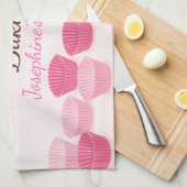 Personalized Life Is What You Bake It Cute Trendy Theedoek (Quarter Fold)
